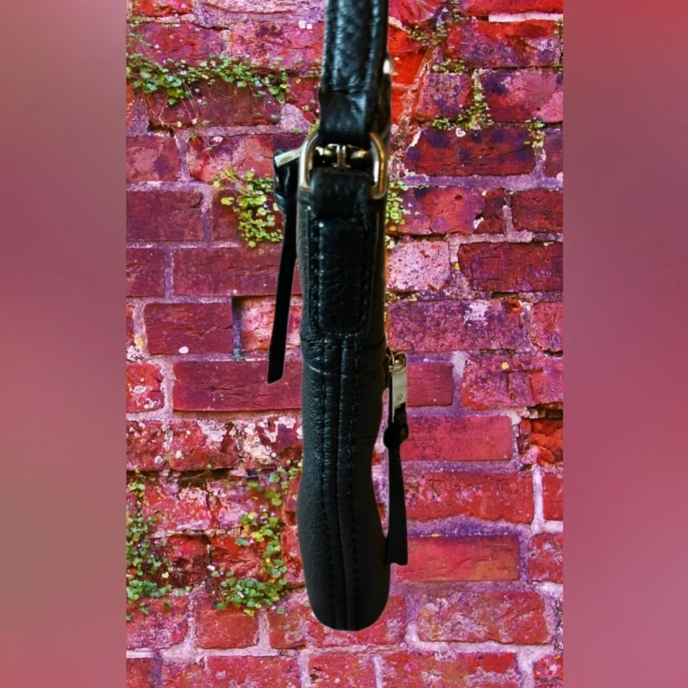 Kate Spade New York Jackson Street Gabriele Black Leather Crossbody